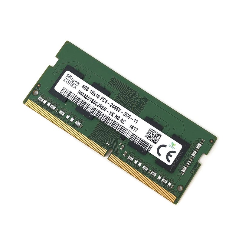 SK hynix HMA851S6CJR6N - VK Non ECC PC4-2666V 4GB DDR4 at 2666MHz 260pin SDRAM SODIMM Single Kit Laptop Memory - OEM - Image 2